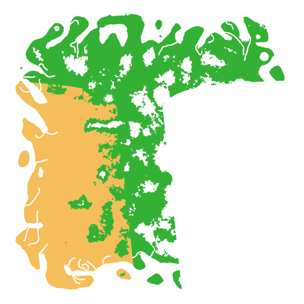 Biome Rust Map: Procedural Map, Size: 6000, Seed: 13078759