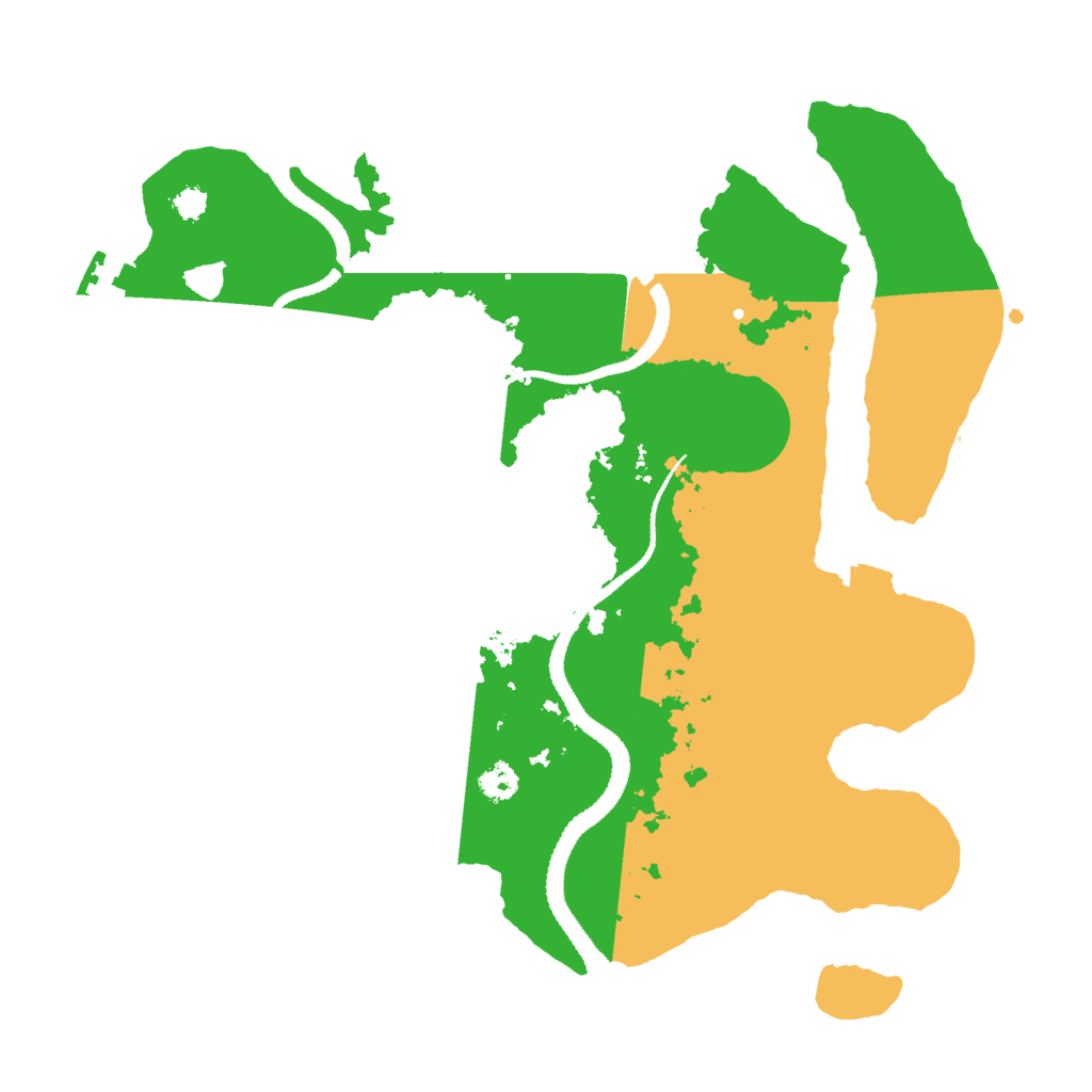 Biome Rust Map: Procedural Map, Size: 3000, Seed: 1157850036