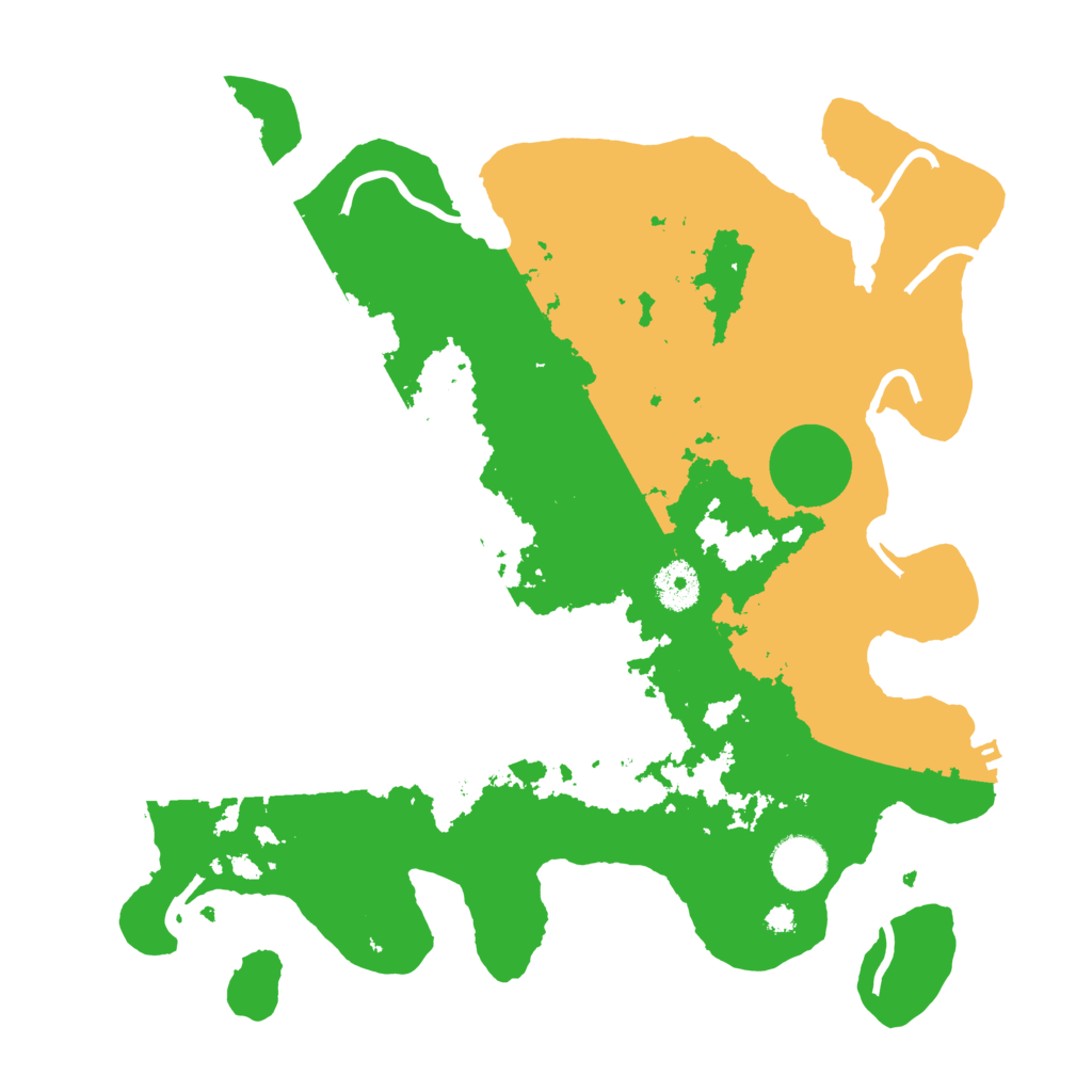 Biome Rust Map: Procedural Map, Size: 3500, Seed: 19822