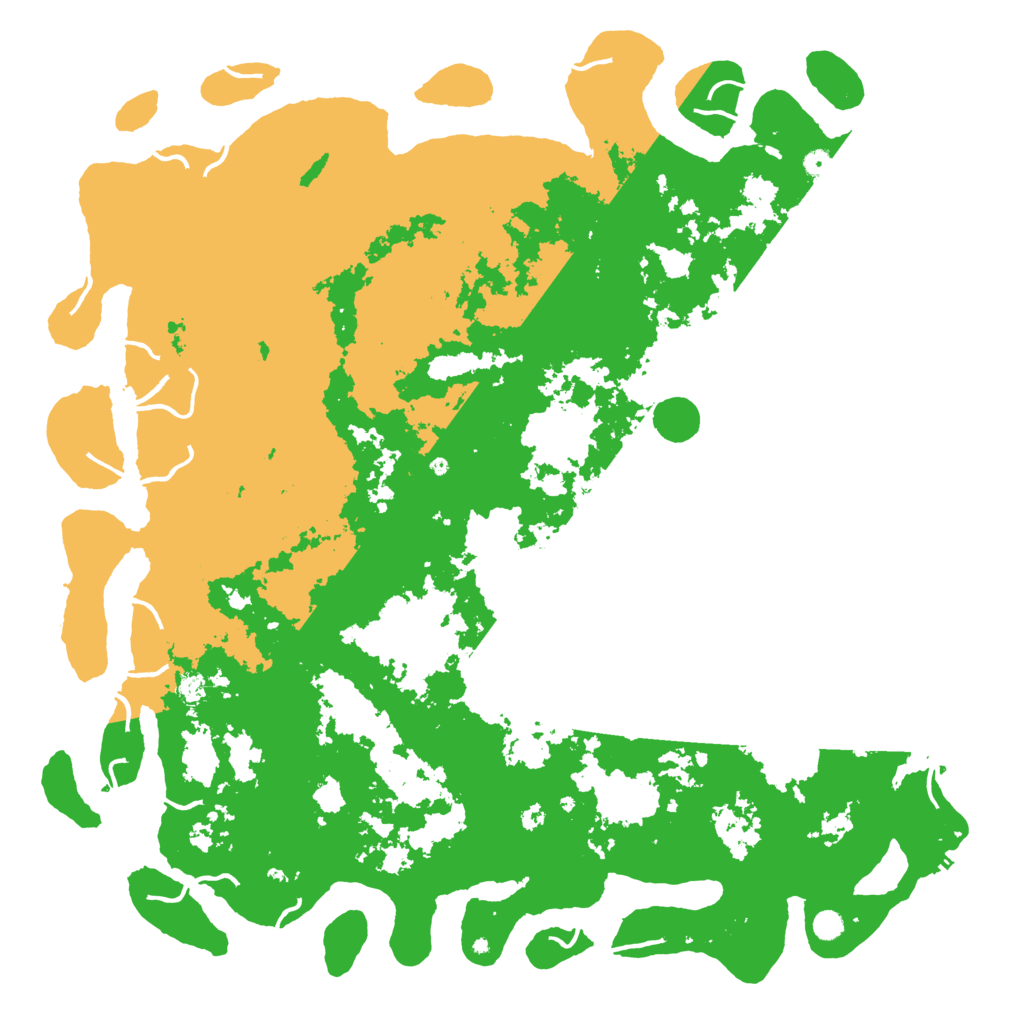 Biome Rust Map: Procedural Map, Size: 6000, Seed: 128