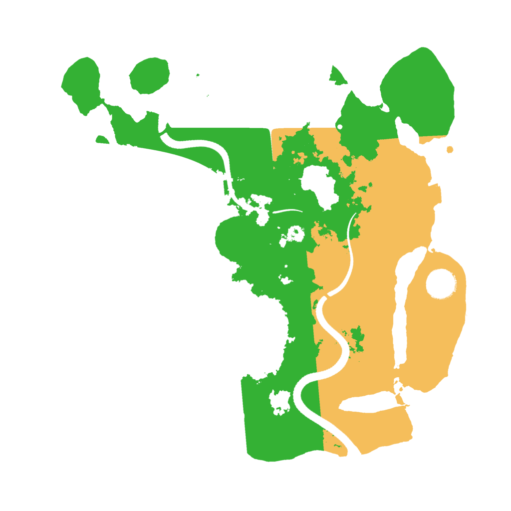 Biome Rust Map: Procedural Map, Size: 3000, Seed: 543016435