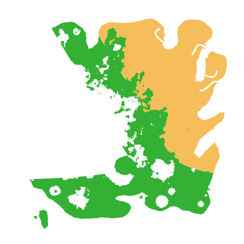 Biome Rust Map: Procedural Map, Size: 3500, Seed: 132865