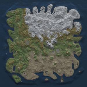 Thumbnail Rust Map: Procedural Map, Size: 5000, Seed: 131645355, 20 Monuments