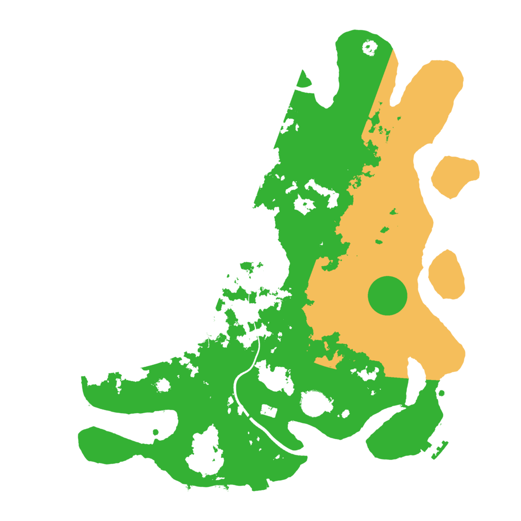 Biome Rust Map: Procedural Map, Size: 3500, Seed: 25565