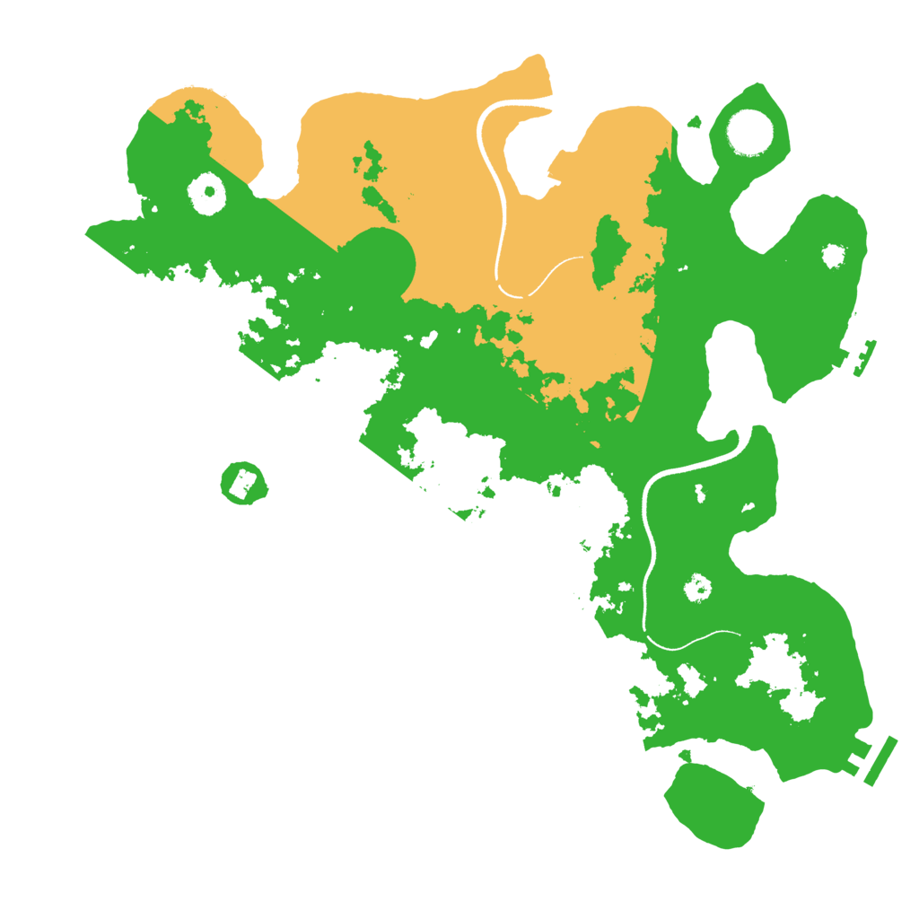 Biome Rust Map: Procedural Map, Size: 3500, Seed: 304173364