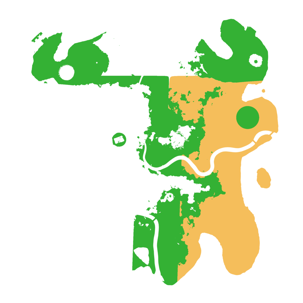 Biome Rust Map: Procedural Map, Size: 3500, Seed: 684535236