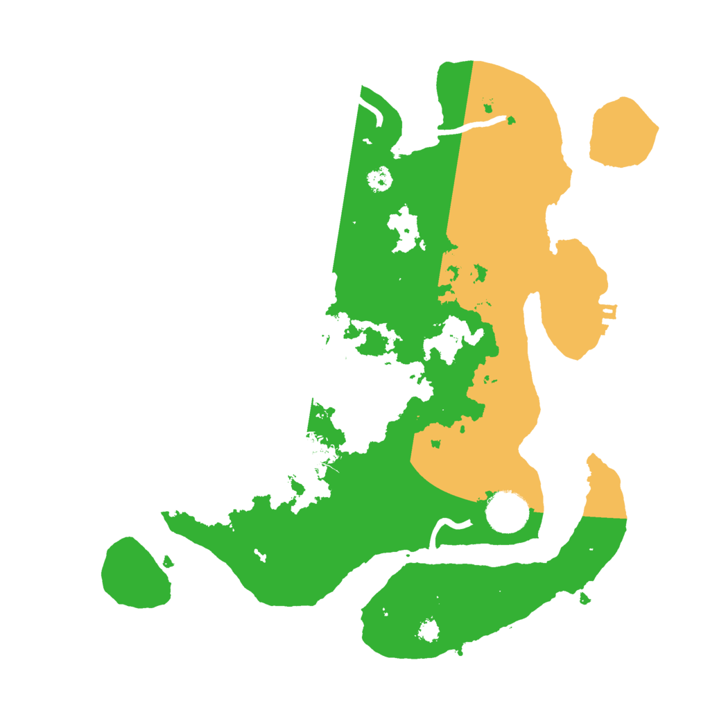 Biome Rust Map: Procedural Map, Size: 3000, Seed: 3882