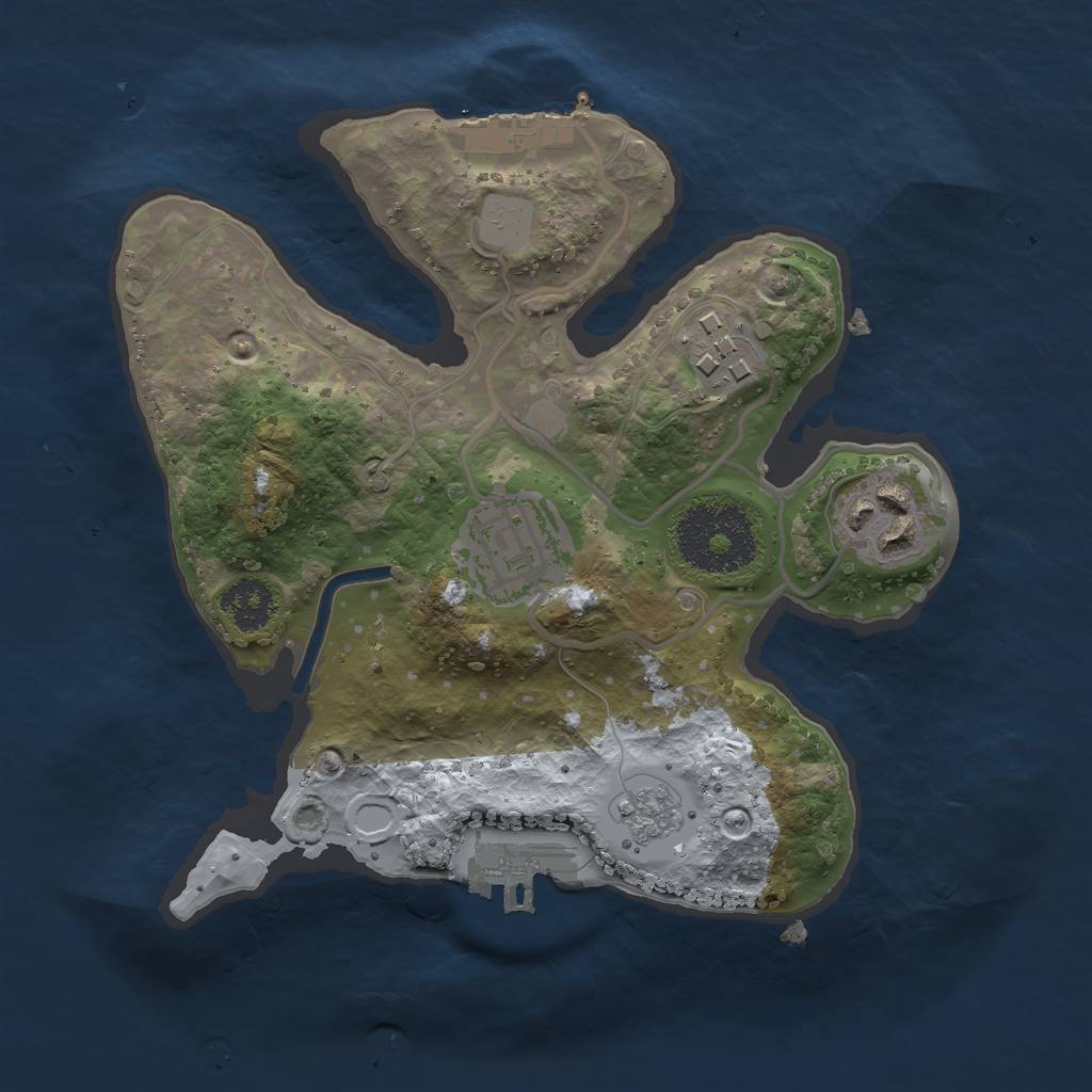 Rust Map: Procedural Map, Size: 2200, Seed: 1603364935, 11 Monuments