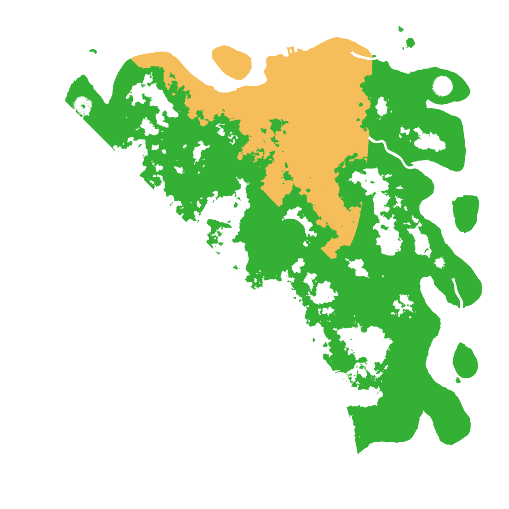 Biome Rust Map: Procedural Map, Size: 4500, Seed: 9999