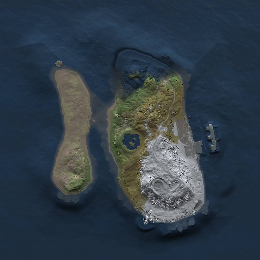 Rust Map: Procedural Map, Size: 1500, Seed: 1778701909, 2 Monuments