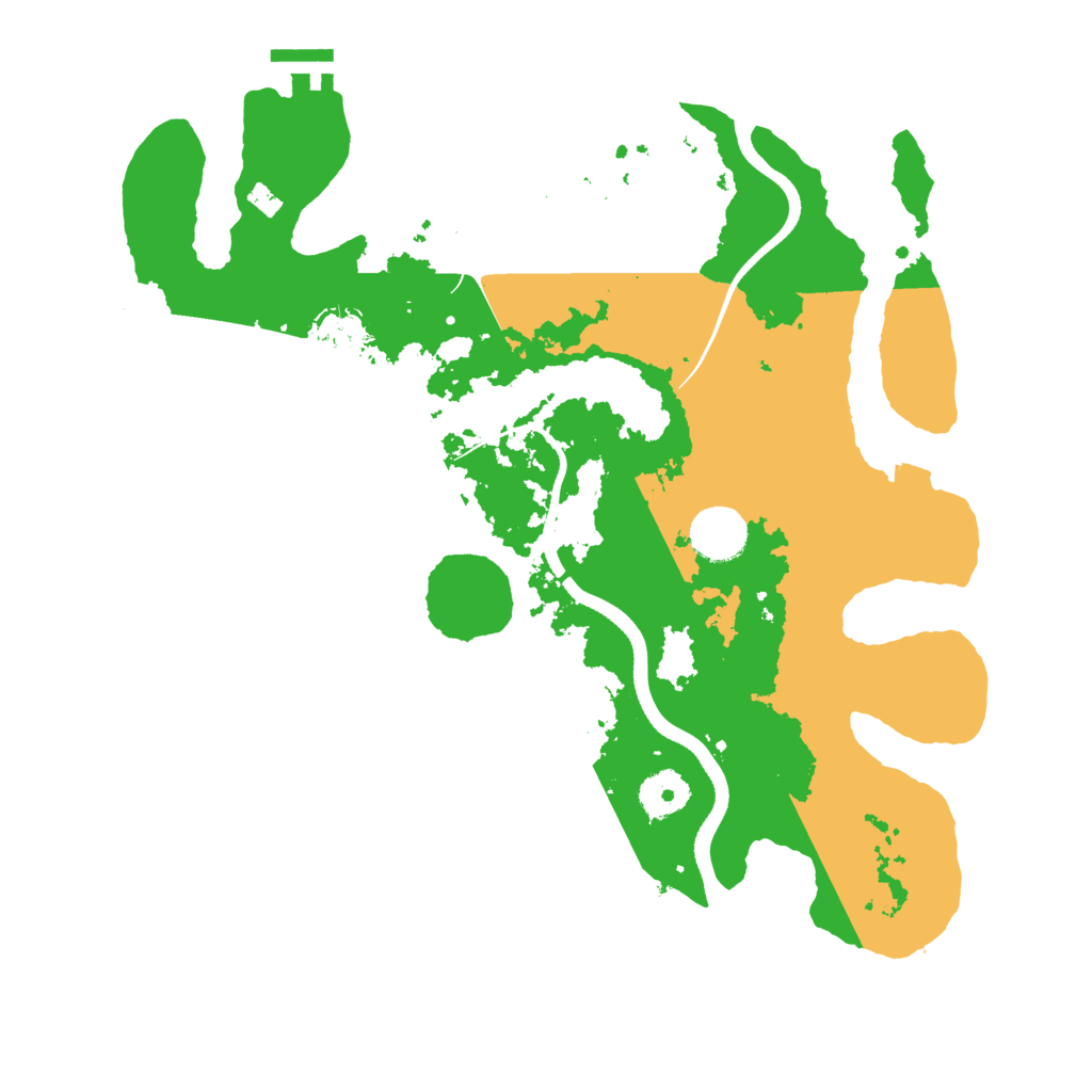 Biome Rust Map: Procedural Map, Size: 3500, Seed: 2084832844