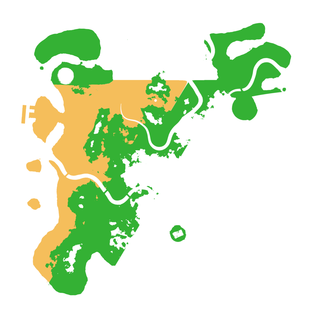 Biome Rust Map: Procedural Map, Size: 3500, Seed: 1157067454