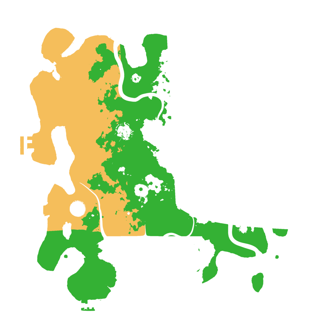 Biome Rust Map: Procedural Map, Size: 3500, Seed: 1371642747