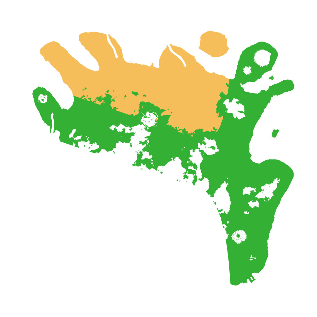 Biome Rust Map: Procedural Map, Size: 3500, Seed: 5342