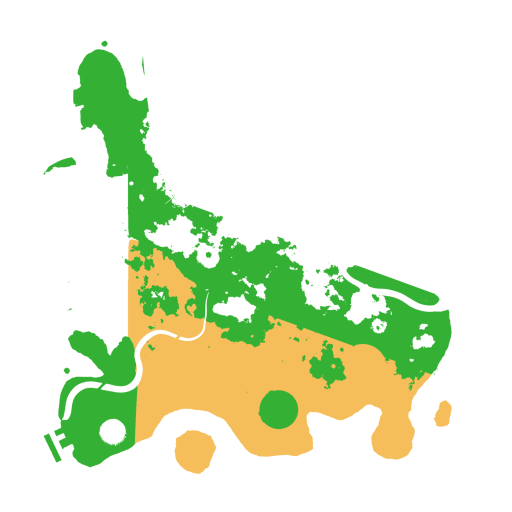 Biome Rust Map: Procedural Map, Size: 3500, Seed: 50319916