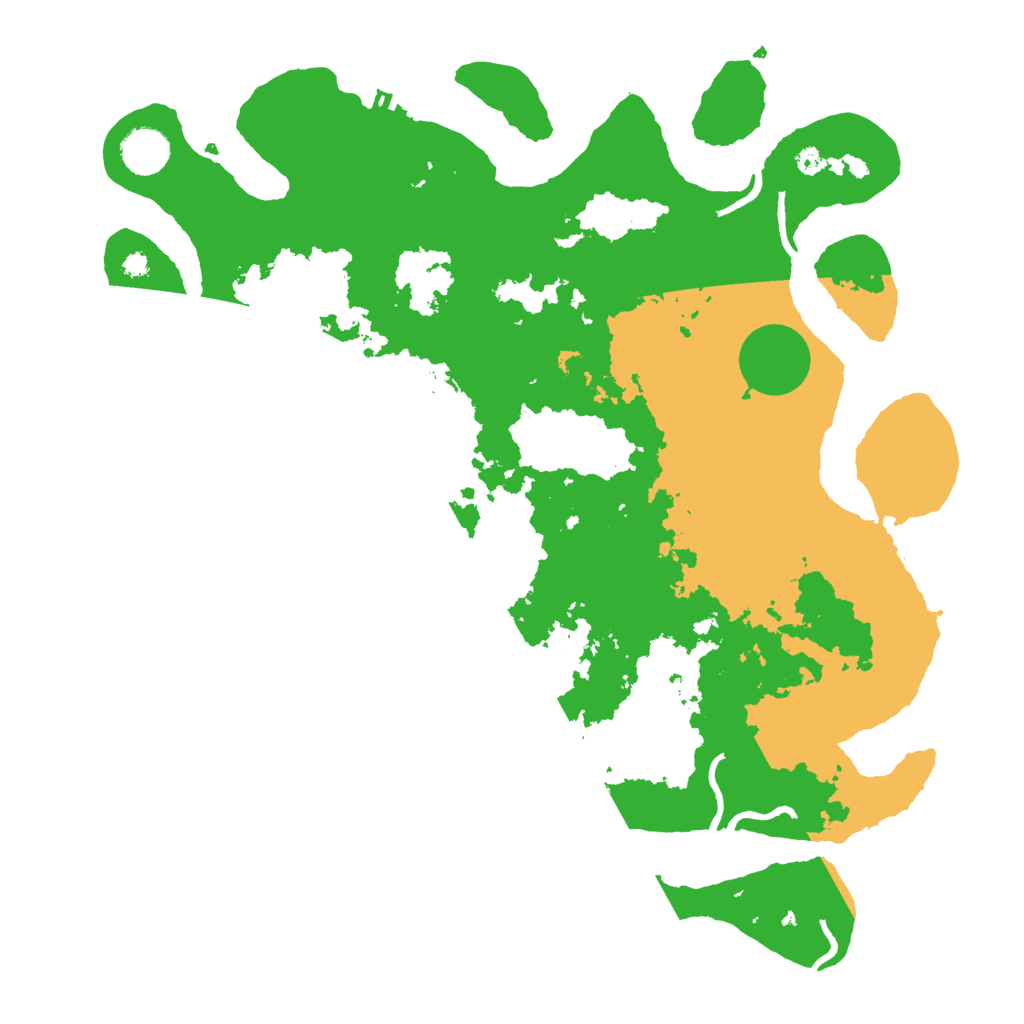 Biome Rust Map: Procedural Map, Size: 3800, Seed: 45809829