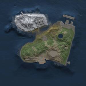 Thumbnail Rust Map: Procedural Map, Size: 1500, Seed: 648252, 3 Monuments