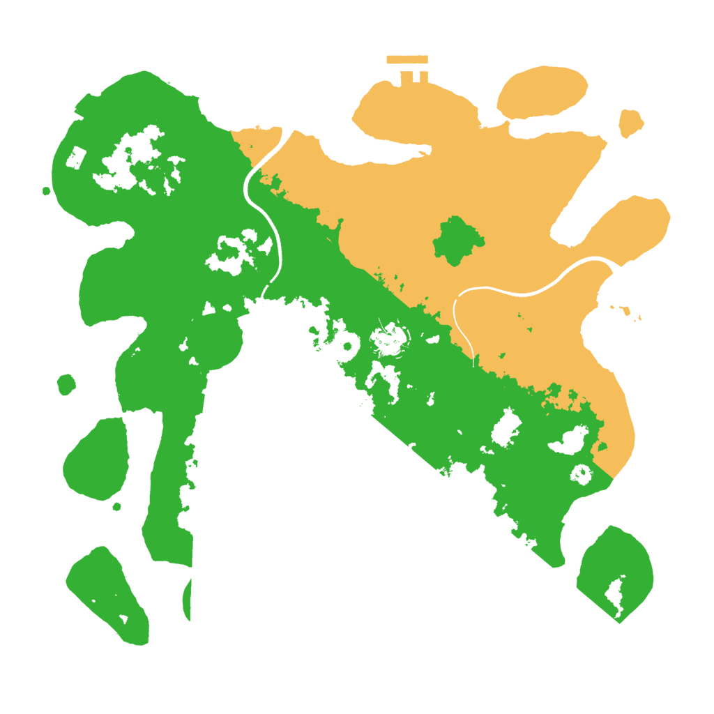 Biome Rust Map: Procedural Map, Size: 3500, Seed: 15753