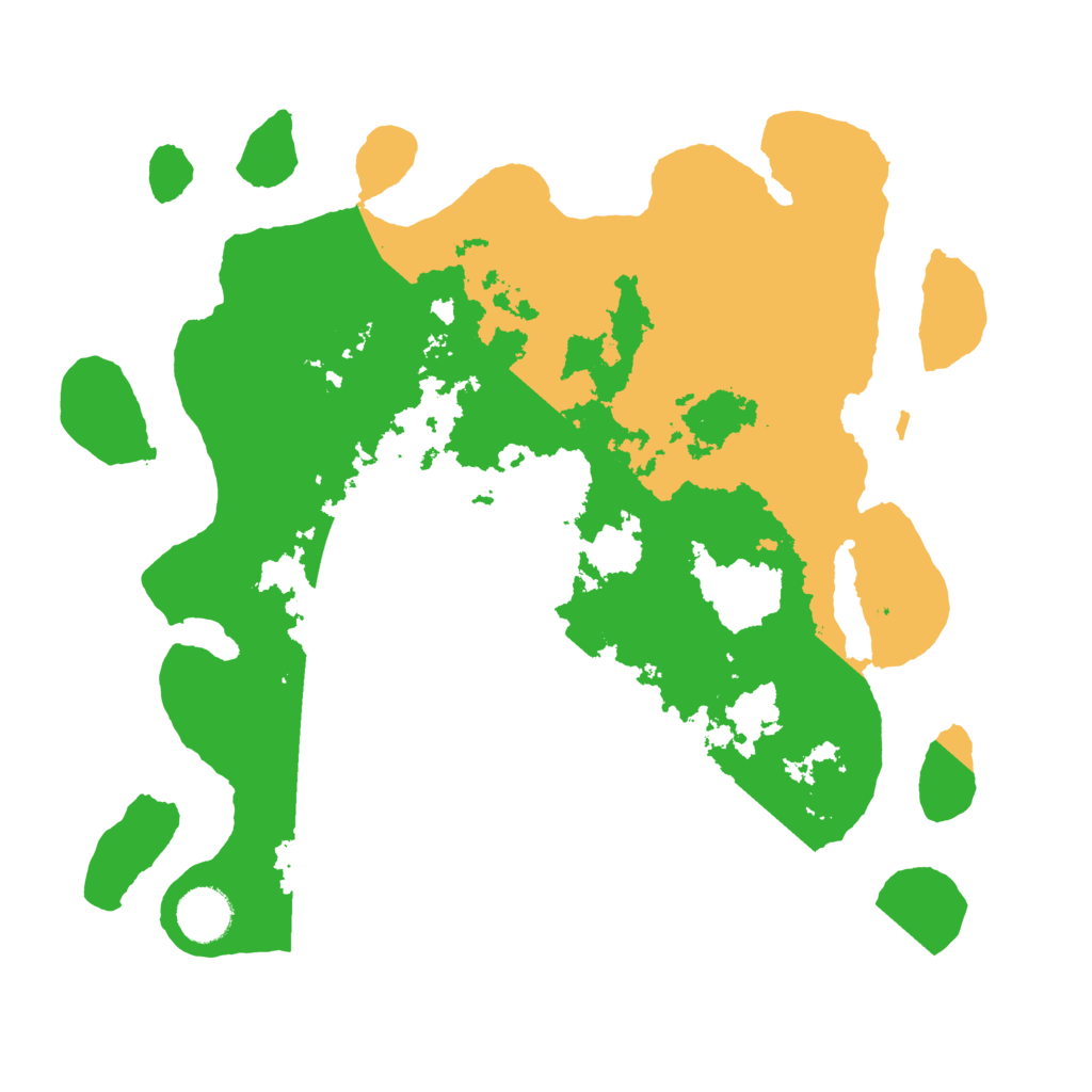 Biome Rust Map: Barren, Size: 3500, Seed: 2122311686