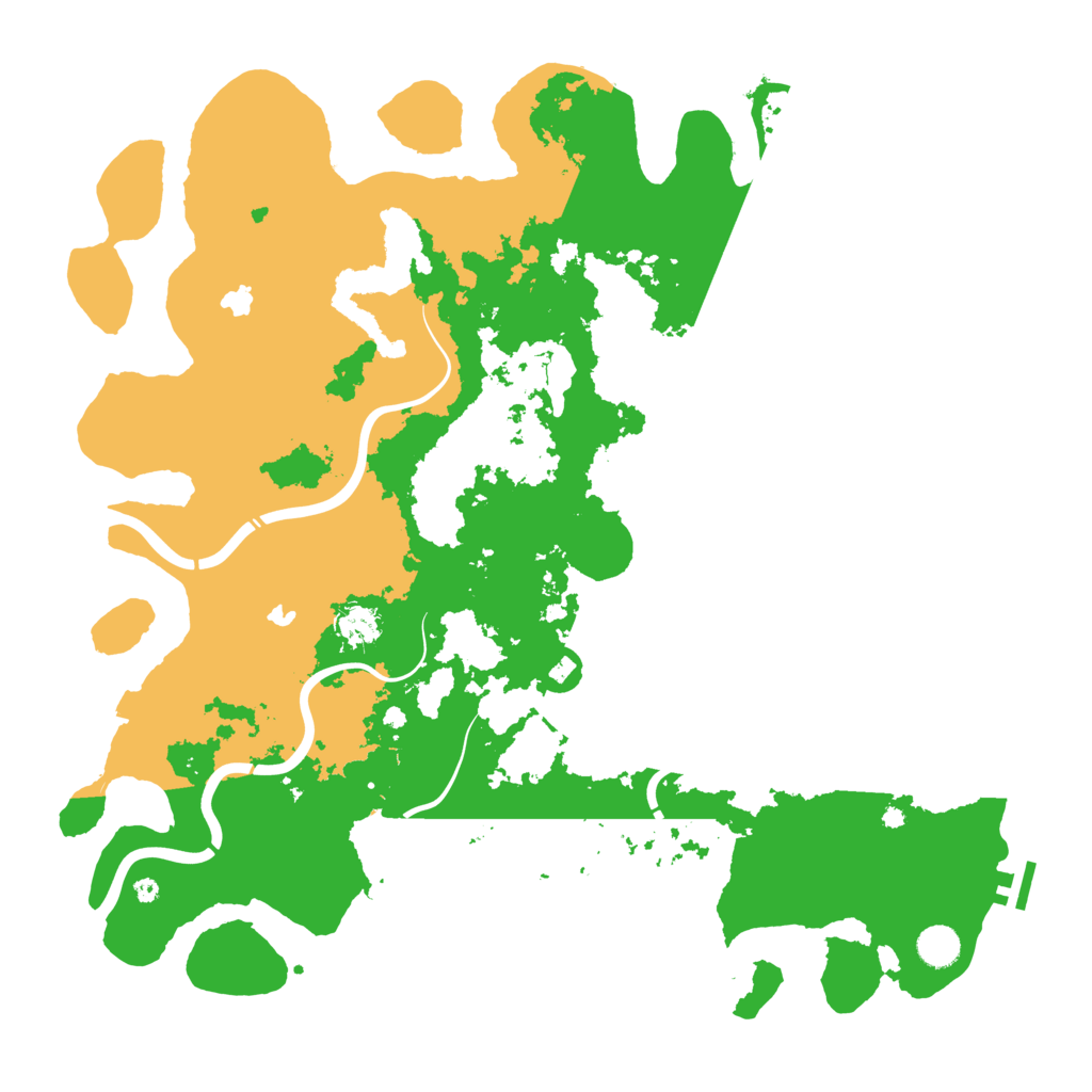Biome Rust Map: Procedural Map, Size: 4500, Seed: 356875752