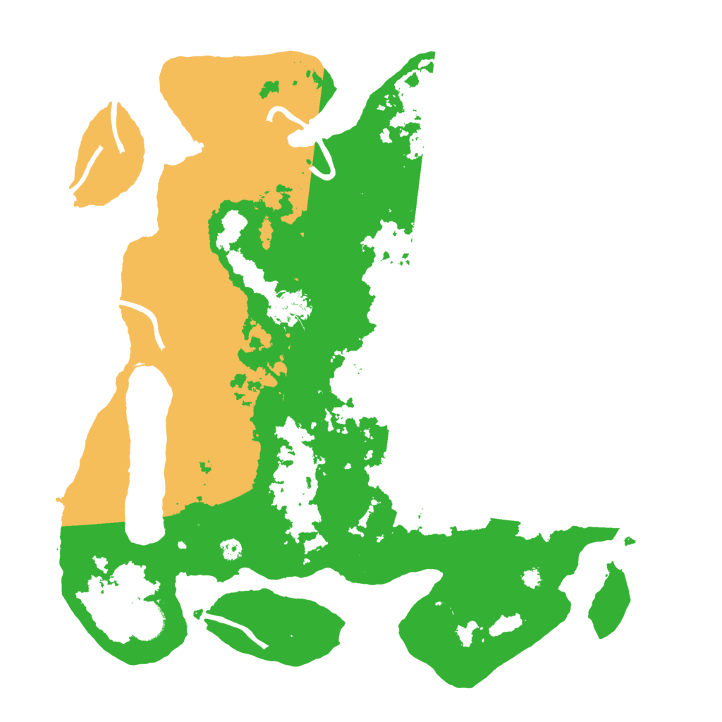 Biome Rust Map: Procedural Map, Size: 3500, Seed: 6651