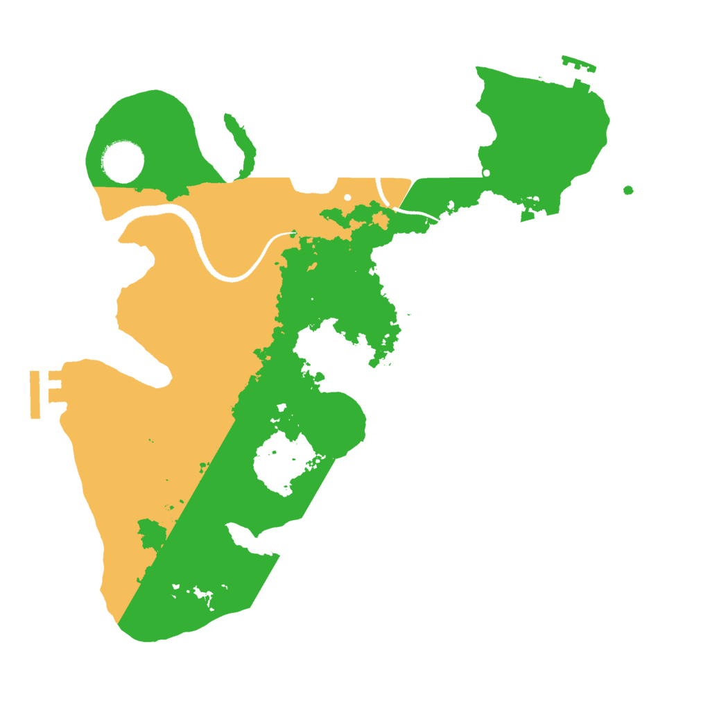 Biome Rust Map: Procedural Map, Size: 3000, Seed: 239797007