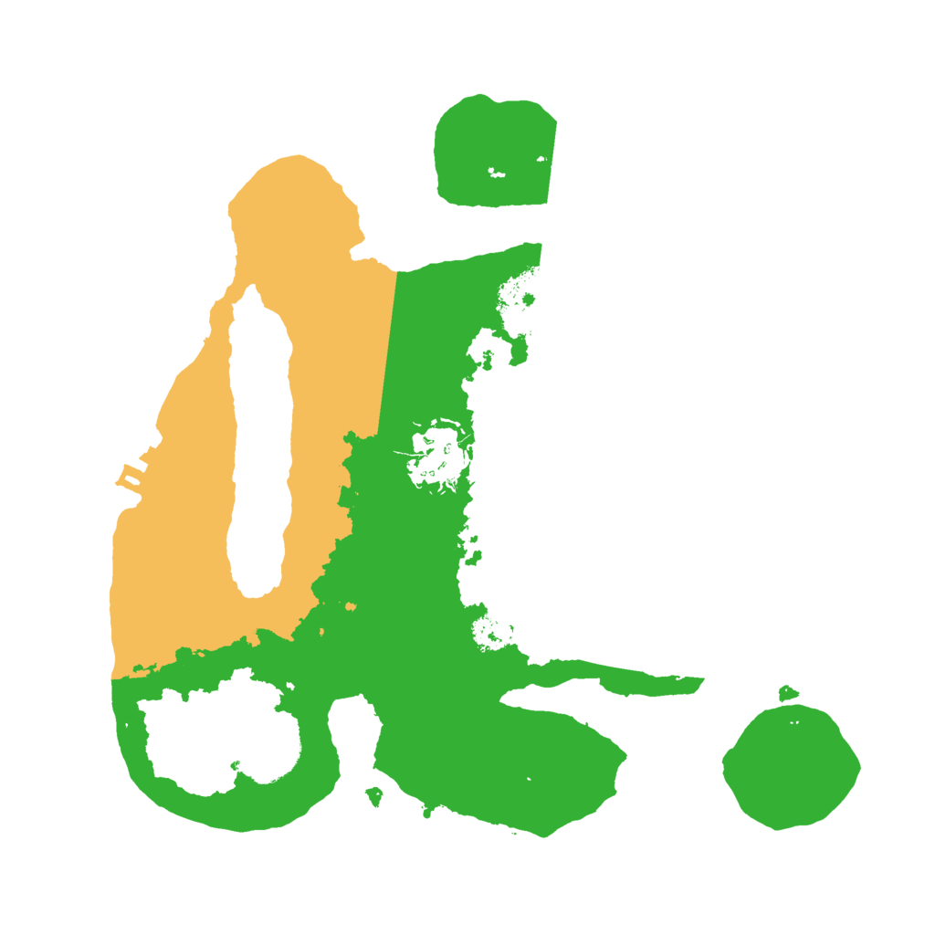 Biome Rust Map: Procedural Map, Size: 2500, Seed: 6651