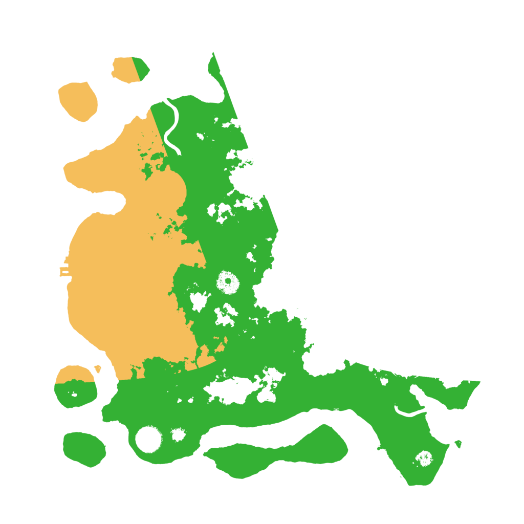 Biome Rust Map: Procedural Map, Size: 3500, Seed: 15296