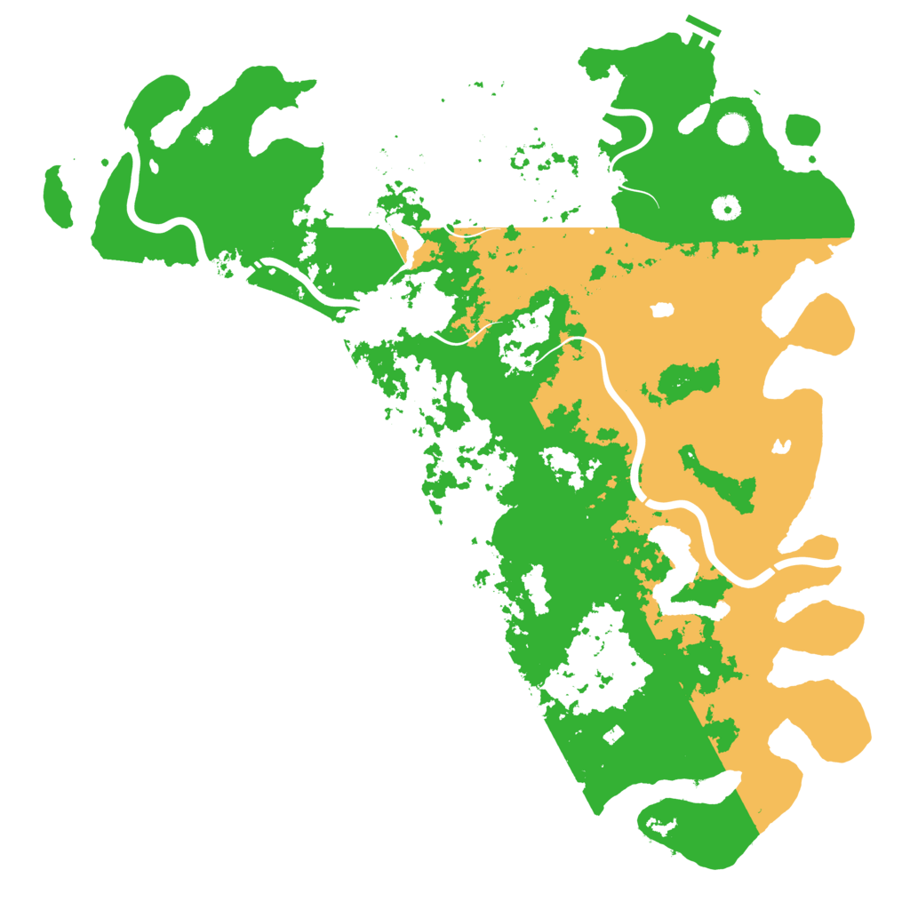 Biome Rust Map: Procedural Map, Size: 5000, Seed: 33333
