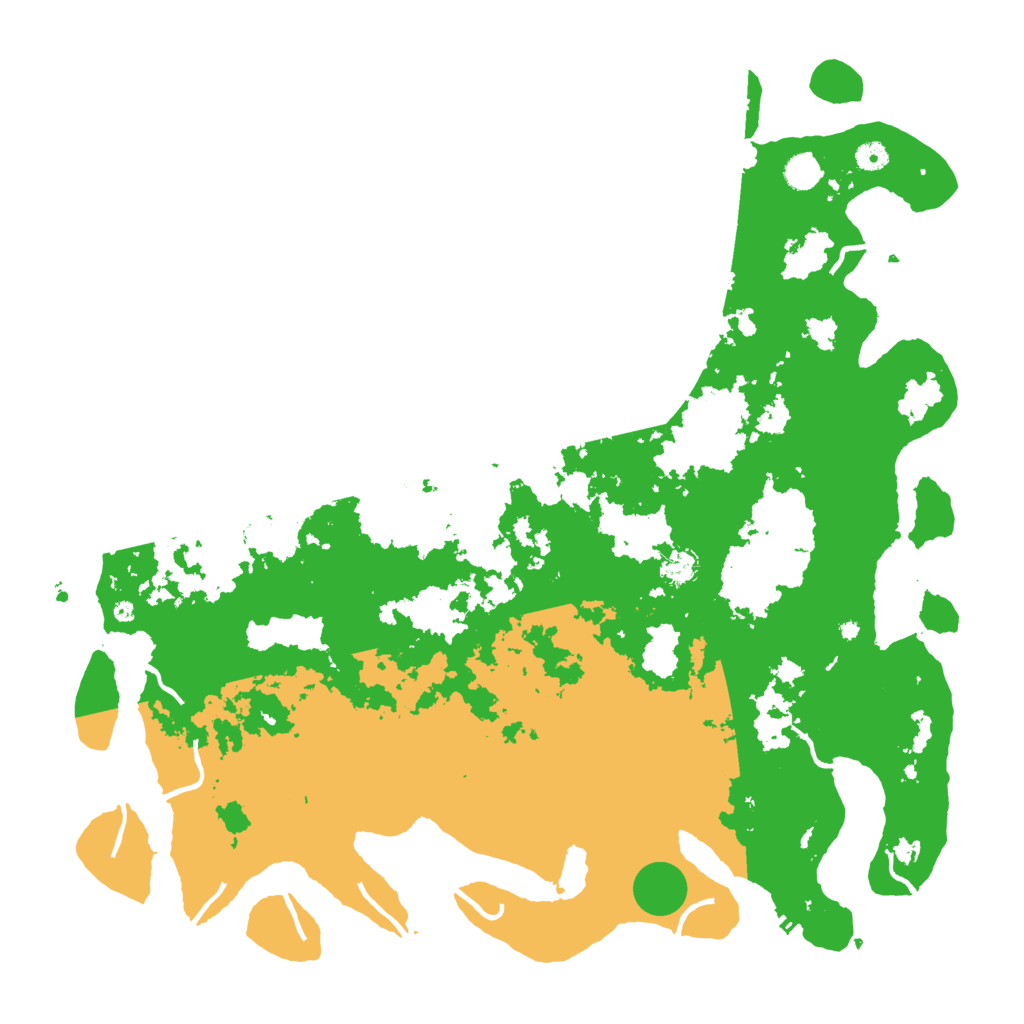 Biome Rust Map: Procedural Map, Size: 5000, Seed: 4832609