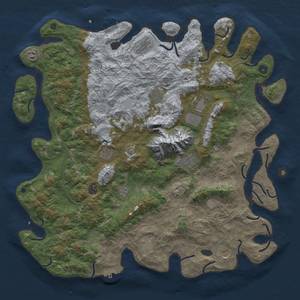 Thumbnail Rust Map: Procedural Map, Size: 5000, Seed: 644348383, 19 Monuments