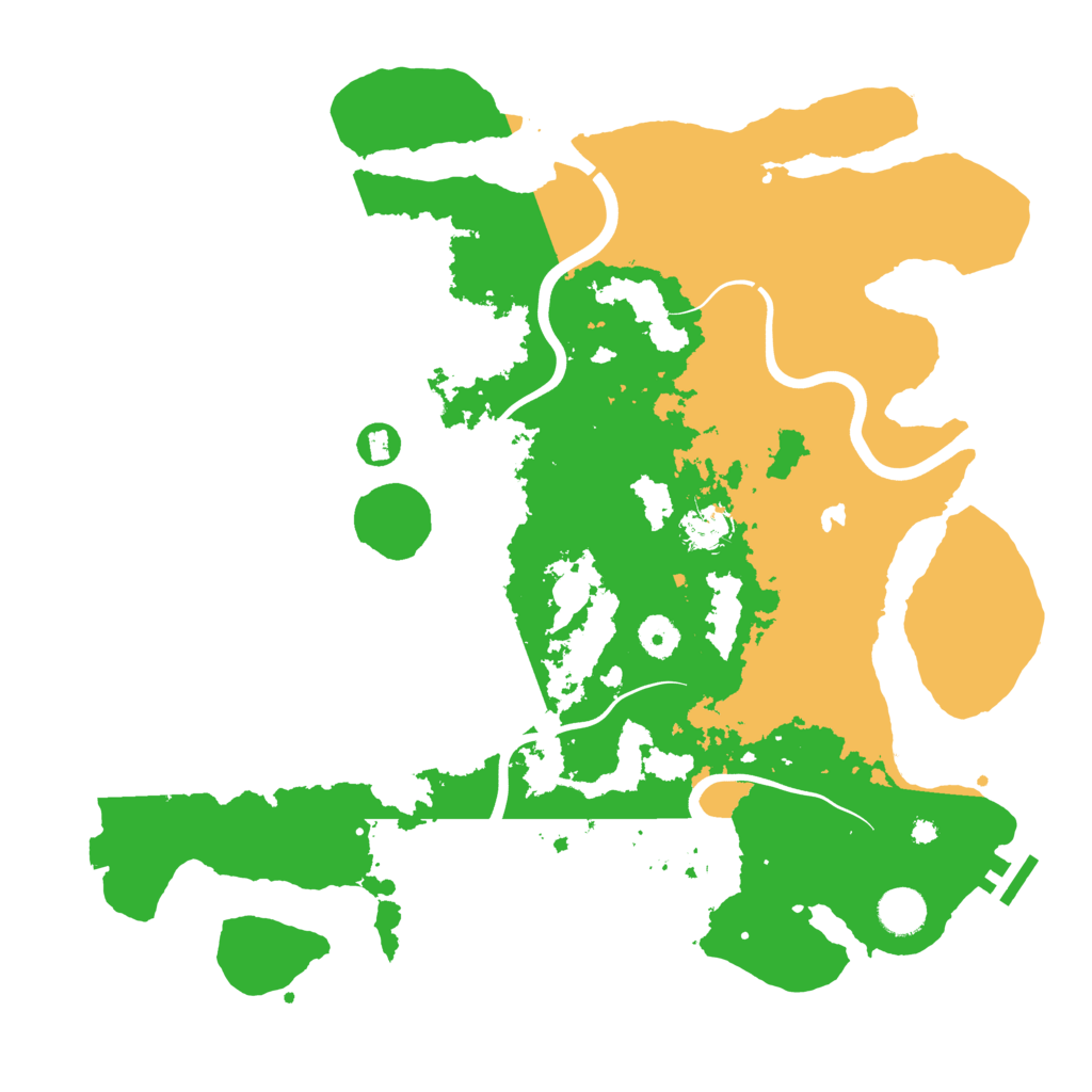 Biome Rust Map: Procedural Map, Size: 4000, Seed: 52607
