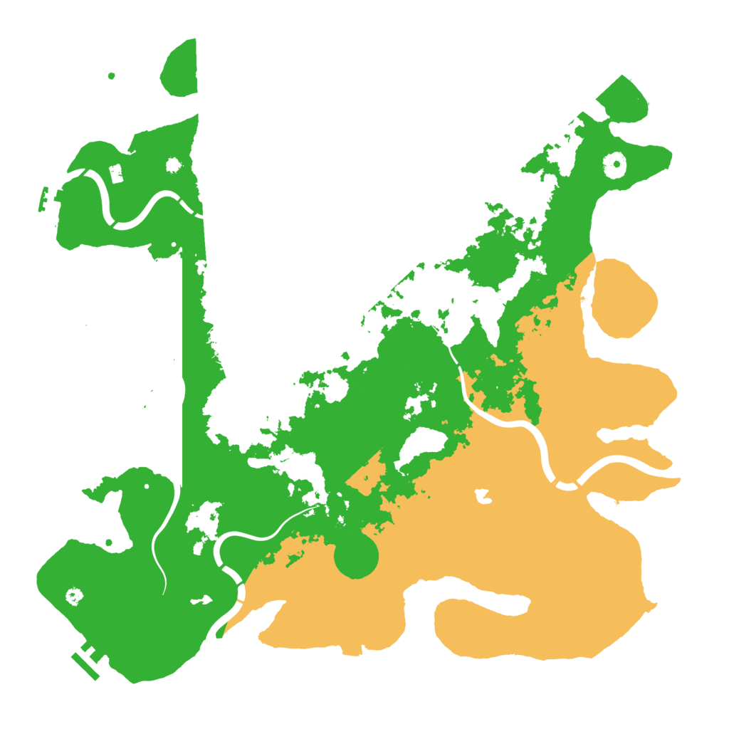 Biome Rust Map: Procedural Map, Size: 4300, Seed: 22917