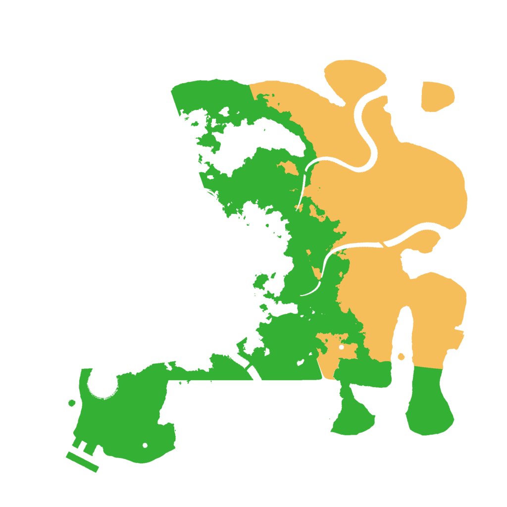 Biome Rust Map: Procedural Map, Size: 3000, Seed: 2107