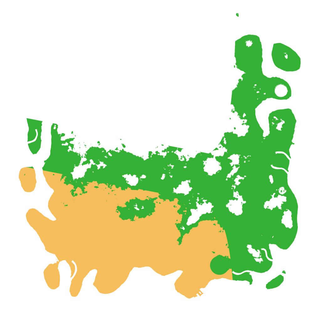 Biome Rust Map: Procedural Map, Size: 4500, Seed: 42420