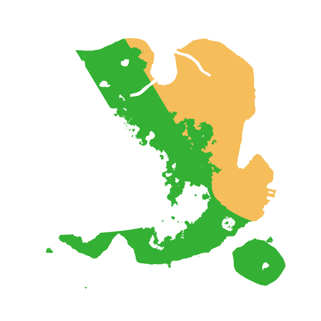 Biome Rust Map: Procedural Map, Size: 2500, Seed: 412412