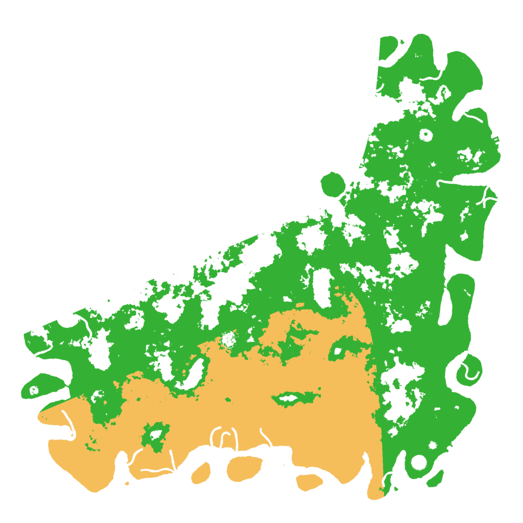 Biome Rust Map: Procedural Map, Size: 6000, Seed: 72534