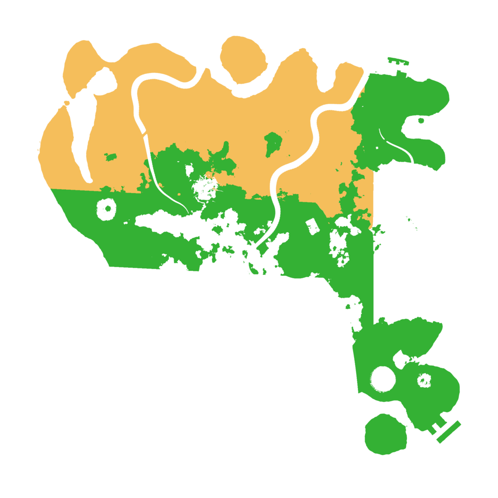 Biome Rust Map: Procedural Map, Size: 3500, Seed: 7458748