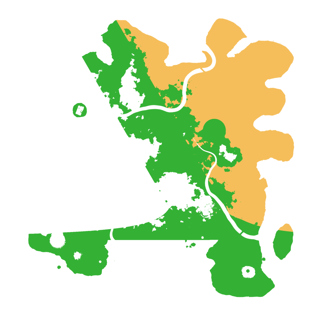 Biome Rust Map: Procedural Map, Size: 3700, Seed: 1100770207
