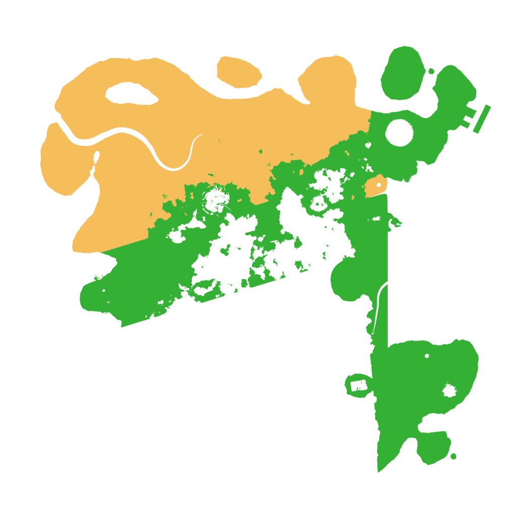 Biome Rust Map: Procedural Map, Size: 3500, Seed: 1090221288
