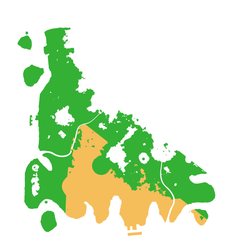 Biome Rust Map: Procedural Map, Size: 3500, Seed: 720708521
