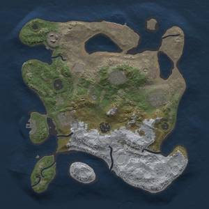 Thumbnail Rust Map: Procedural Map, Size: 3000, Seed: 28353, 14 Monuments