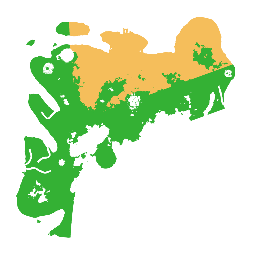 Biome Rust Map: Procedural Map, Size: 3500, Seed: 493026905