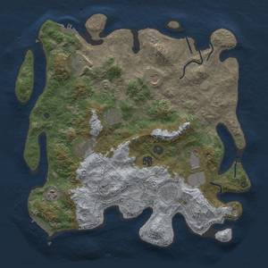 Thumbnail Rust Map: Procedural Map, Size: 3900, Seed: 2279, 18 Monuments