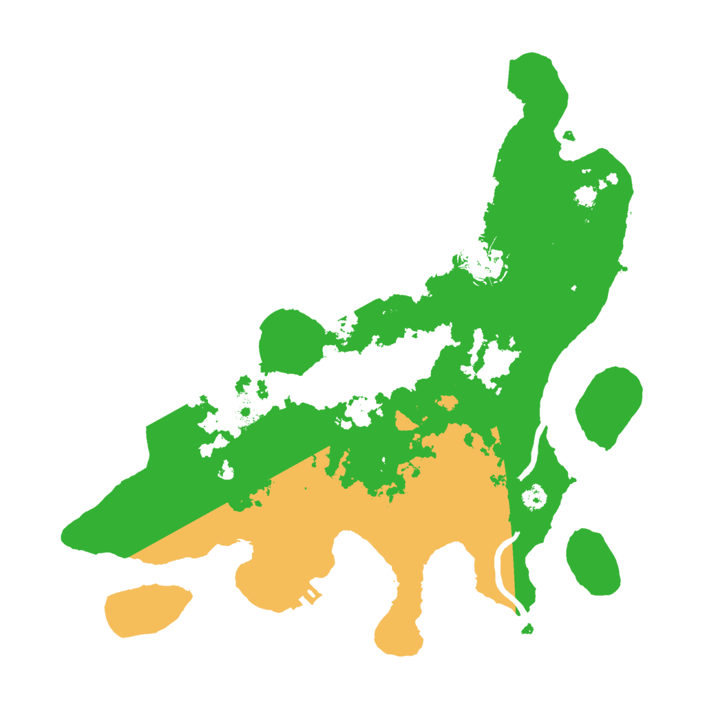 Biome Rust Map: Procedural Map, Size: 3000, Seed: 1021152276