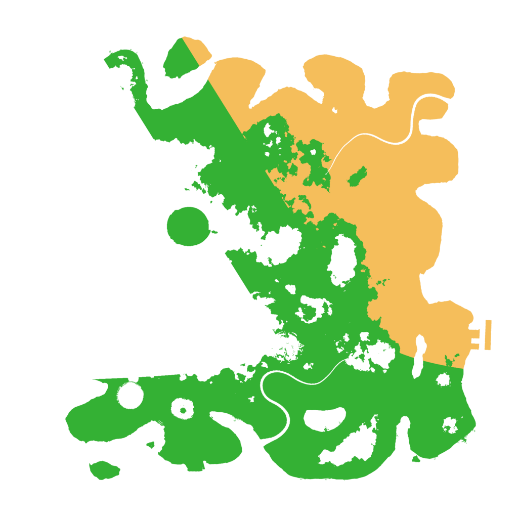 Biome Rust Map: Procedural Map, Size: 3500, Seed: 996925769
