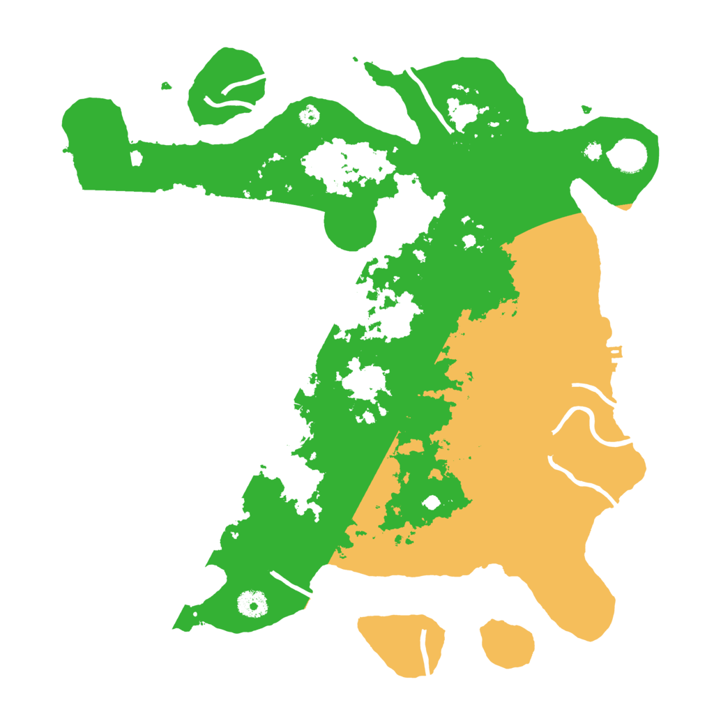 Biome Rust Map: Procedural Map, Size: 3700, Seed: 91287456