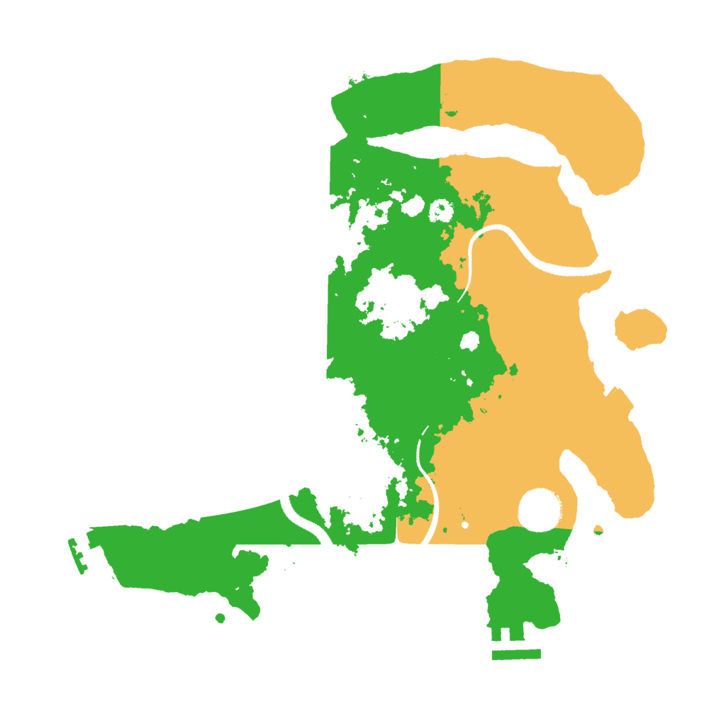 Biome Rust Map: Procedural Map, Size: 3000, Seed: 27165
