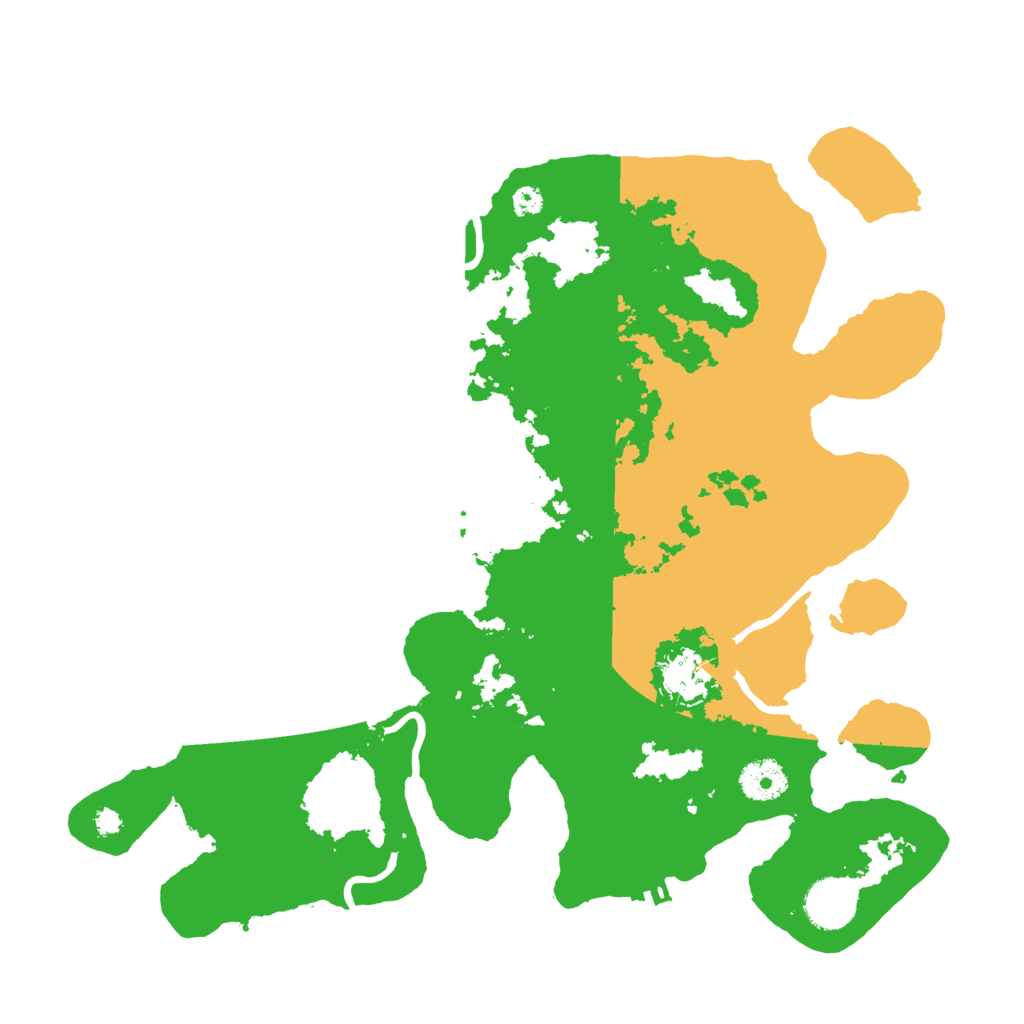 Biome Rust Map: Procedural Map, Size: 3500, Seed: 49284