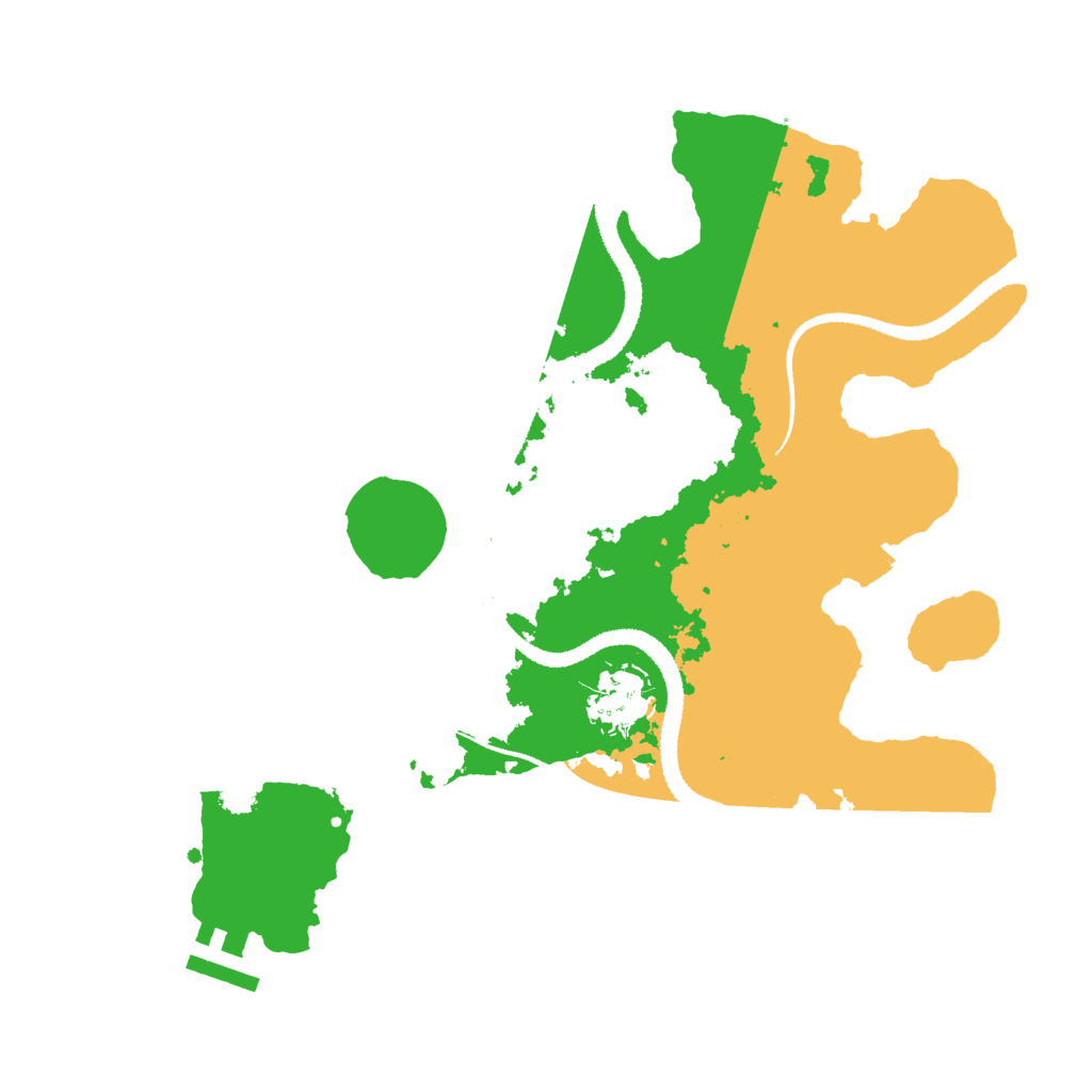 Biome Rust Map: Procedural Map, Size: 3000, Seed: 8981666